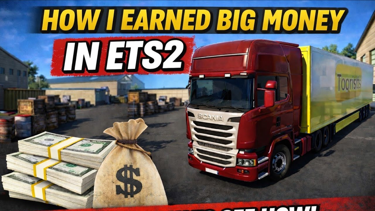 How I Earned BIG MONEY in ETS2 💰 | Euro Truck Simulator 2 Gameplay | PinkunGaming 