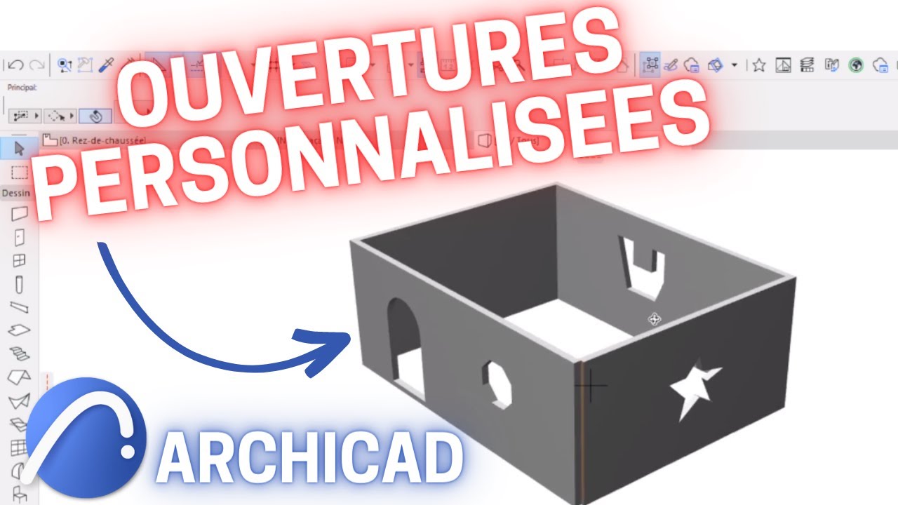 Comment dessiner des ouvertures dans les murs [TUTO ARCHICAD]