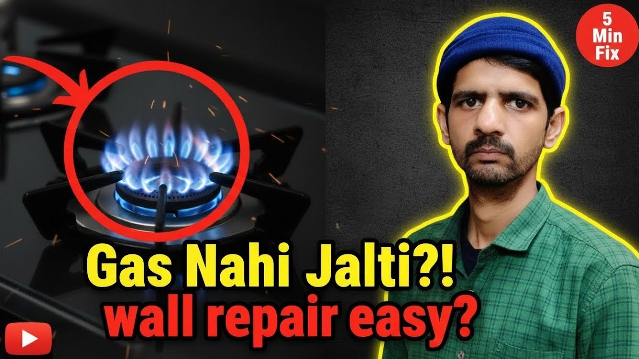 Gas Hob Wall Repair | Wall Se Nikal Gaya? 5 Minute Fix