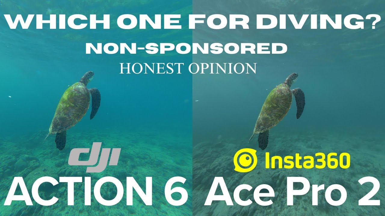 Action 6 VS Ace Pro 2 - Ocean Diving Comparison In Cebu Philippines