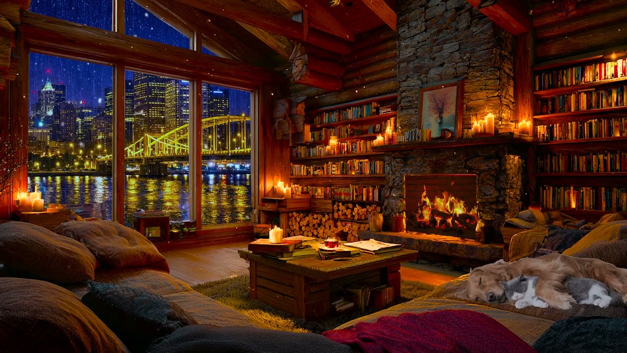 Rainy Night and Jazz Relaxing / Smooth Jazz Suitable for Working, Relaxing & Sleeping