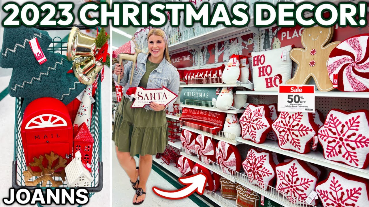 YOU WONT BELIEVE THIS *50% OFF* CHRISTMAS DECOR! 🎄 | Joanns 2023 Christmas Decorations
