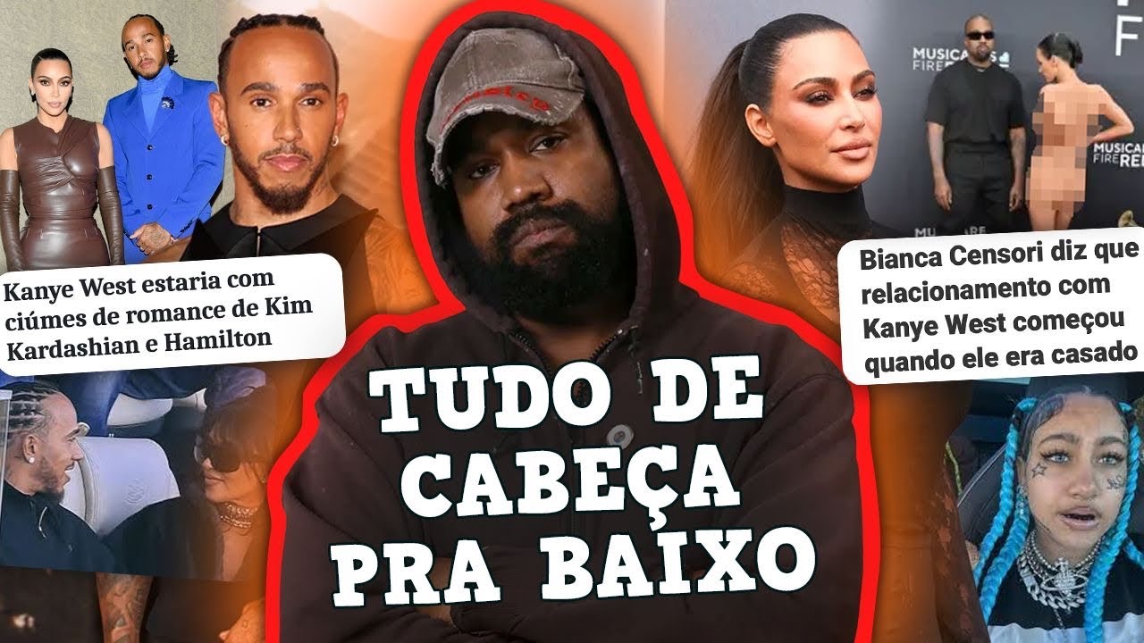 O PESADELO DE KANYE WEST: KIM NAMORANDO LEWIS HAMILTON, BIANCA CENSORI EXPÕE TUDO…  
