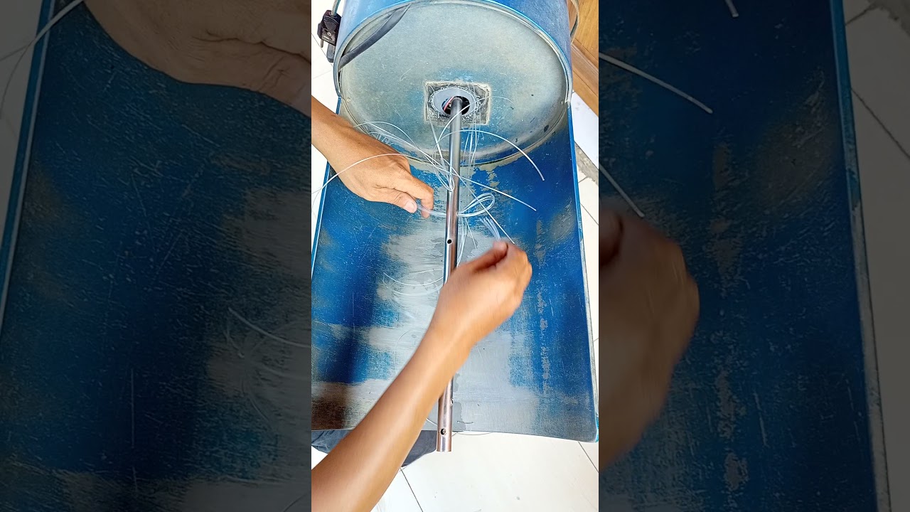 cara mengganti/ memasang senar kenur sikat galon