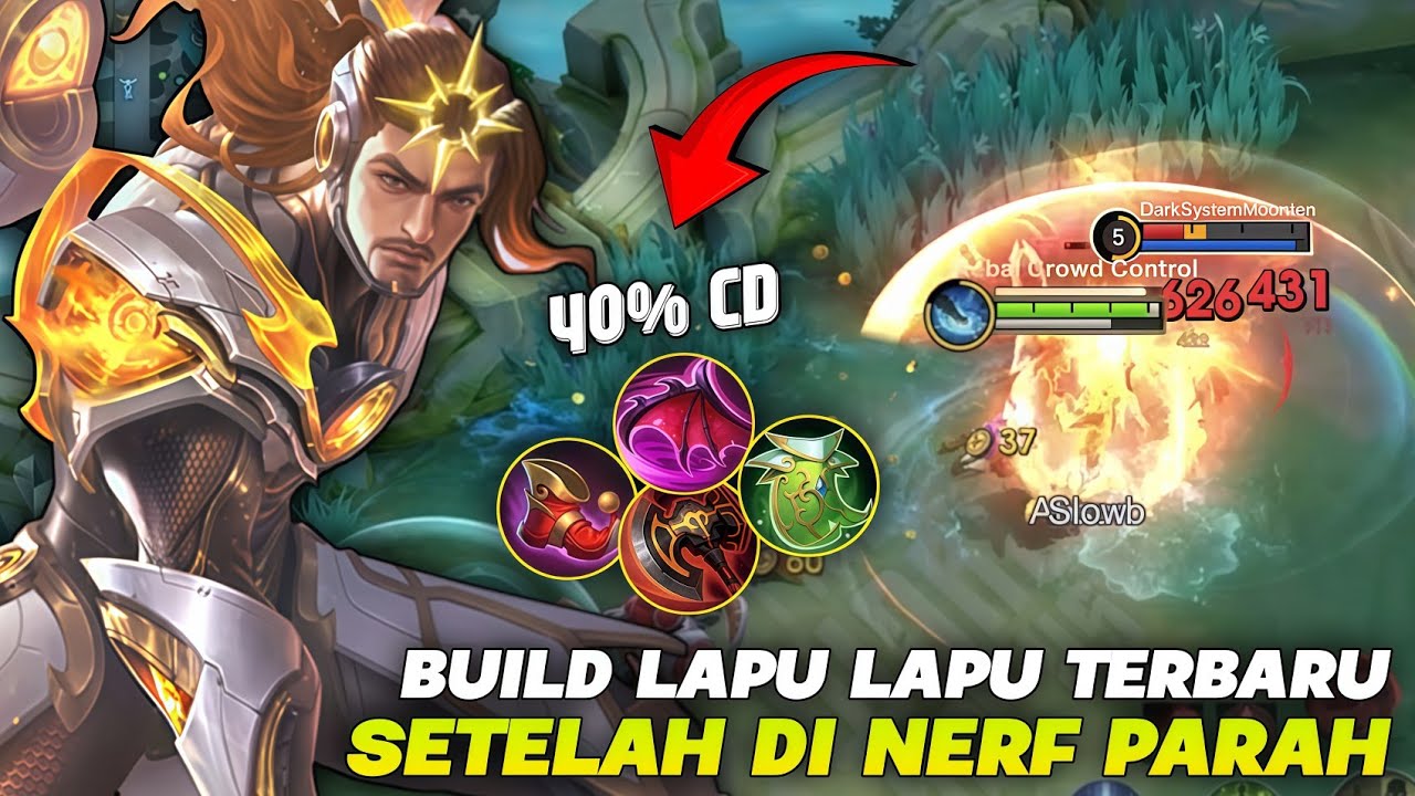 SETTINGAN BUILD LAPU LAPU TERBARU SETELAH DI NERF !! COCOK BANGET BUAT PLAYER SOLO - MOBILE LEGENDS