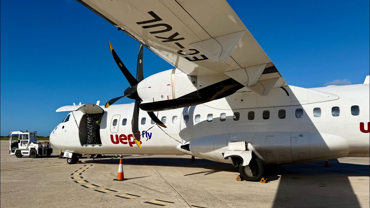 Hermoso aterrizaje en Menorca ATR72-500 UEP! Fly