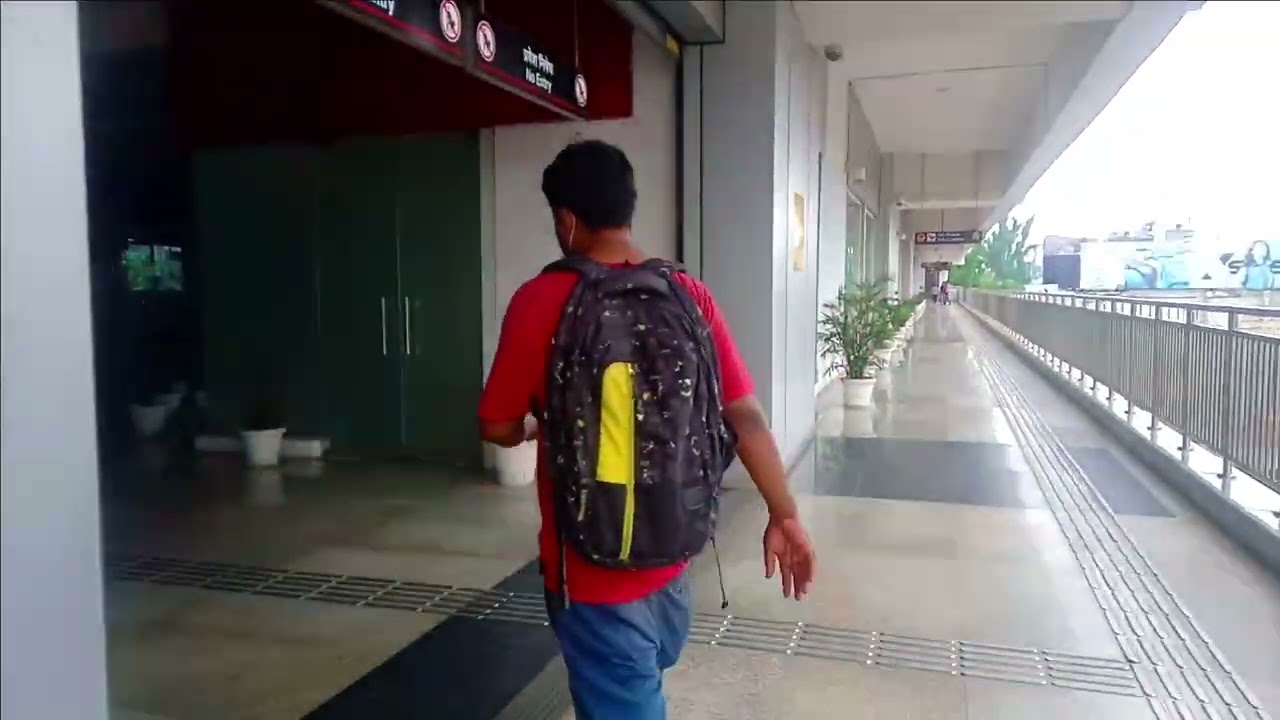Entry Lucknow City Metro Station View - India 2023
