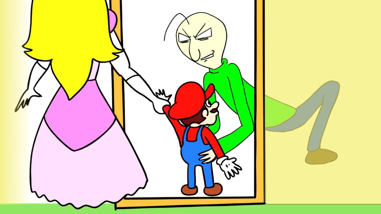 BALDIS BASICS ANIMATION | Super Mario in the Game