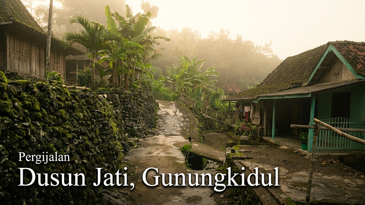Pesona Dusun Jati di Pagi Hari, Suasana seperti Jawa di Era Tahun 80-an.