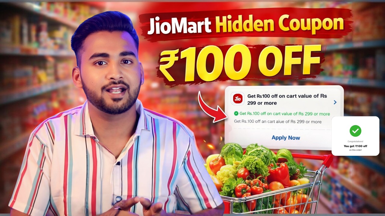 Jiomart ₹100 Off Hidden Trick | Jiomart Coupon Today | Jiomart 100 Off Coupon Code | Jiomart 