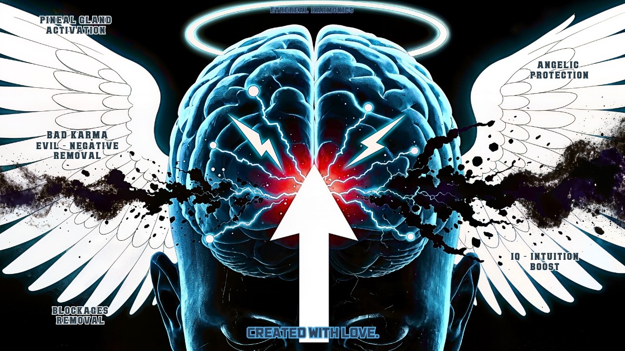 PINEAL GLAND ACTIVATION ⚠️ Psychic Powers + Intuition IQ Boost + Bad Energy Karma Removal + Angelic