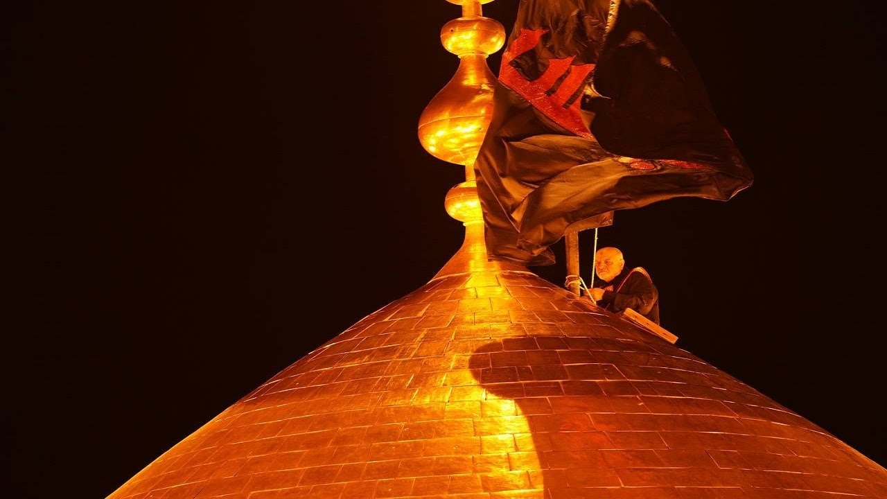 LIVE 🔴 From Karbala Muharram 1444H/2022 Flag 🏴 Changing Ceremony Shrine IMAM HUSSAIN ع