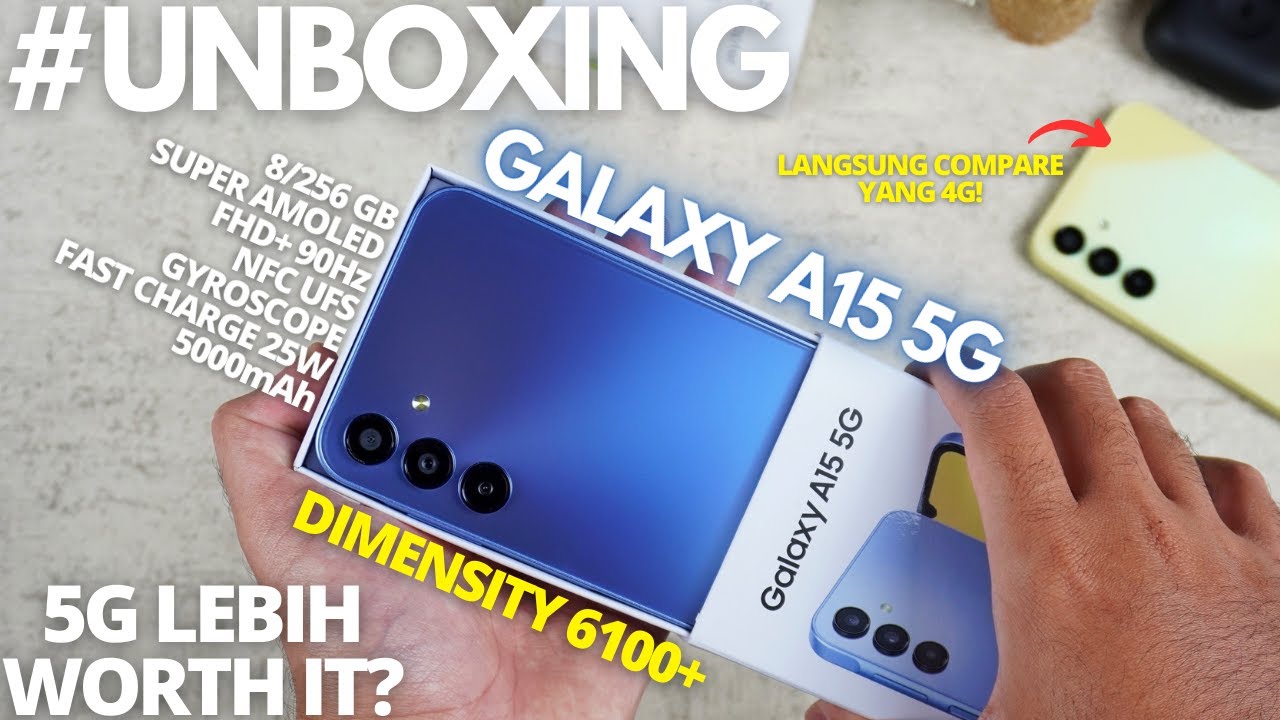 MAKIN MANTAP? UNBOXING Samsung Galaxy A15 5G Indonesia, Yang 5G Lebih WORTH IT?