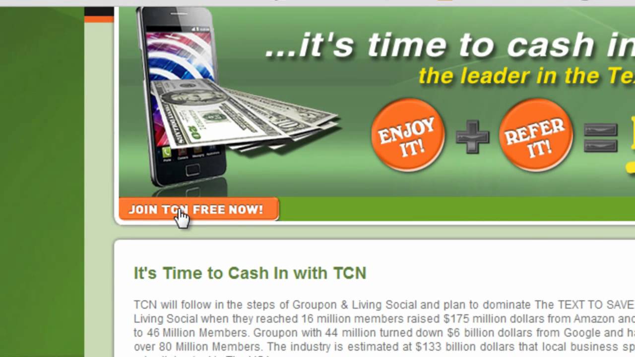 Text Cash Network - How to Register (TCNway)