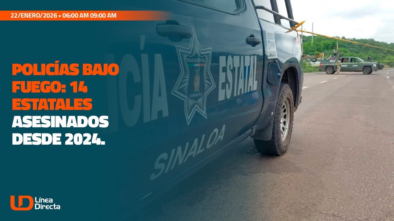 Policías bajo fuego: 14  estatales asesinados desde 2024.
