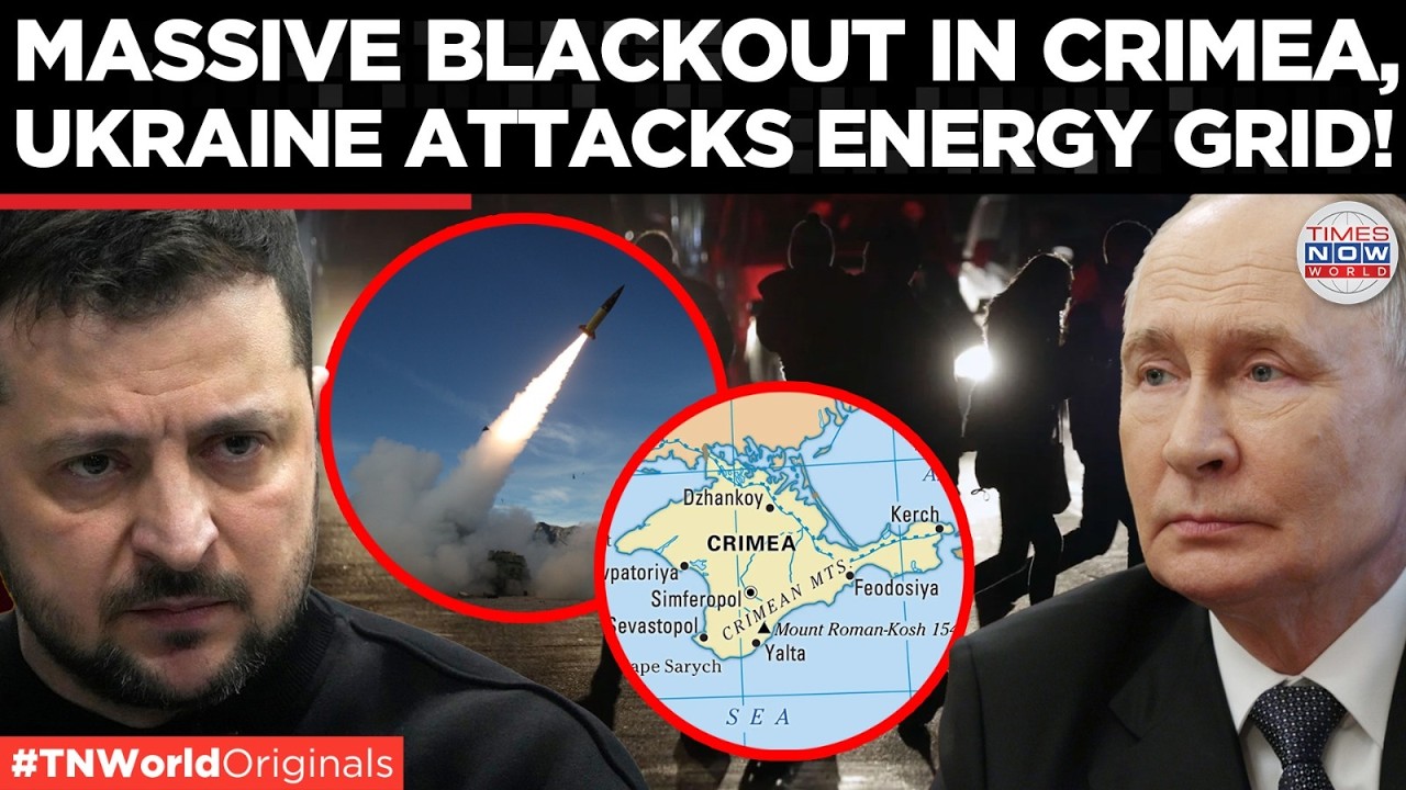 CRIMEA BLACKOUT: Satellite Images Show Total Darkness After Ukrainian Drone Blitz Across Crimea!