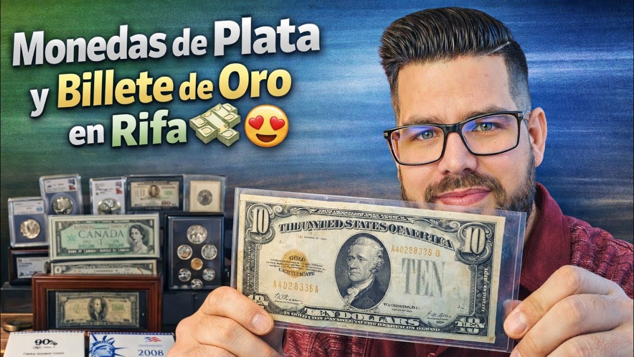 Billete antiguo de Oro🪙😍 Monedas de Plata para Coleccionistas! Sorteo🏆