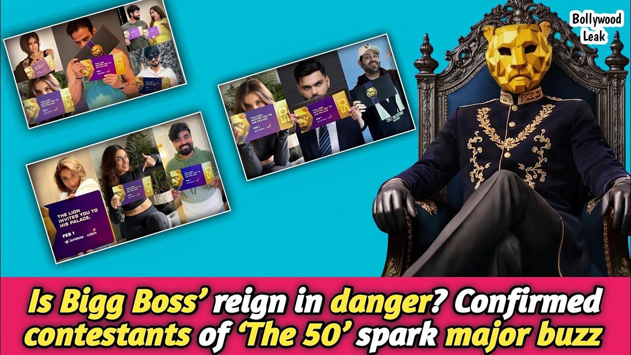 Direct competition for Bigg Boss! The 50-contestant mega show &lsquo;The 50&rsquo; set to create a storm.#the50