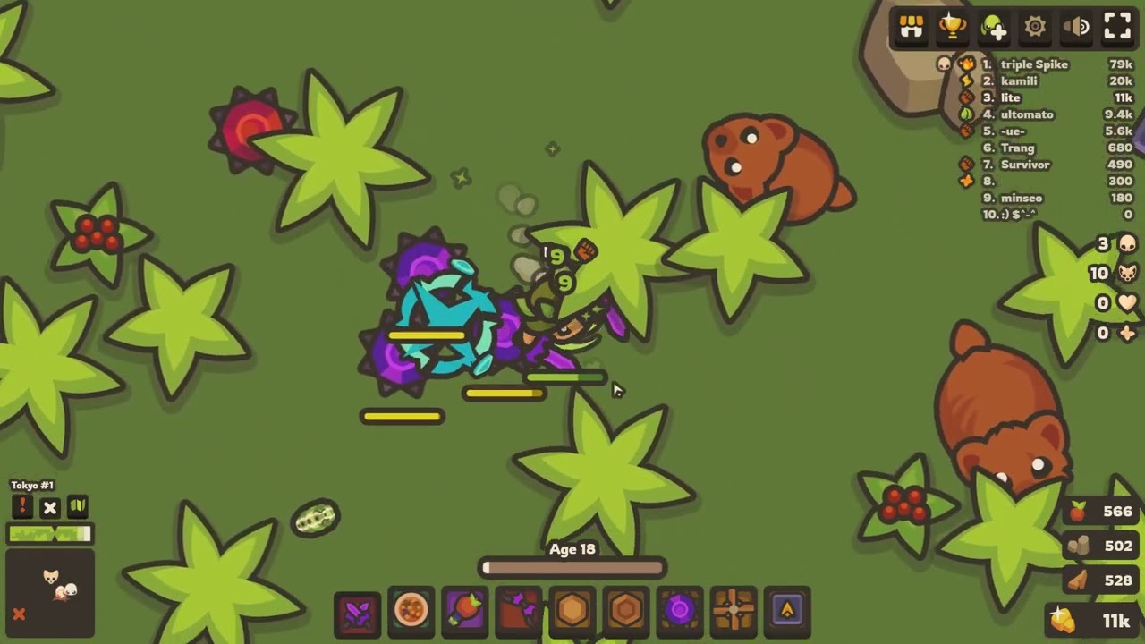Taming.io - triple spikes & killssssssss