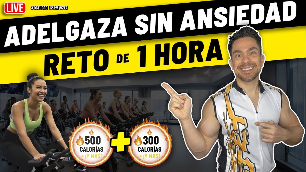 RETO 1 hora de SPINNING | Cardio para Quemar +800 Calorías 🔥🔥🔥