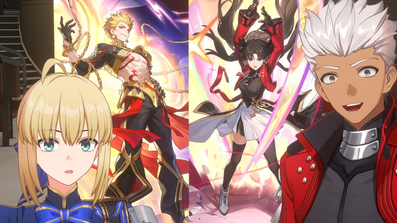Gilgamesh and Rin Tohsaka are here