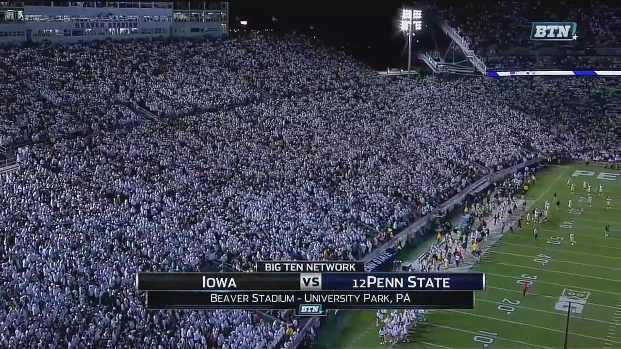 NCAAF 2016 / Week 10 / 05.11.2016 / Iowa Hawkeyes @ (12) Penn State Nittany Lions / 720pier