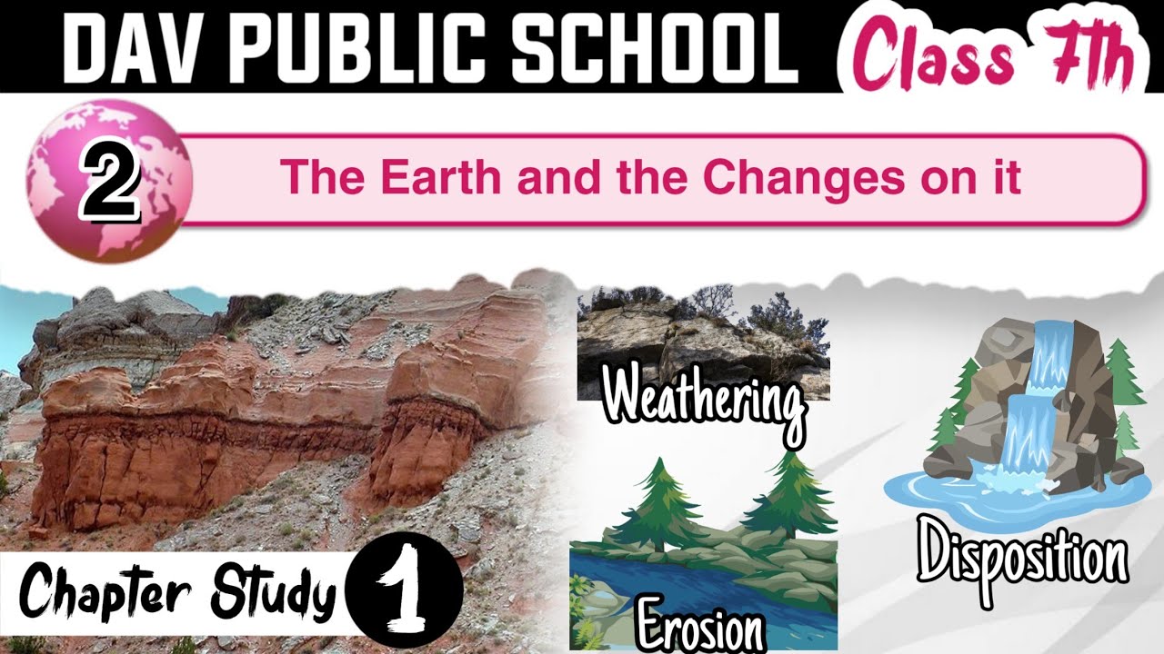 Chapter 2 | The Earth and the Changes on it | Class 7 DAV Social Sci. (Part 1) 🔥🔥🔥