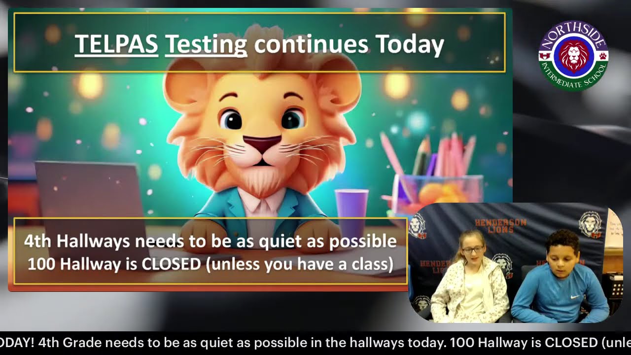 Wednesday Morning Announcements
