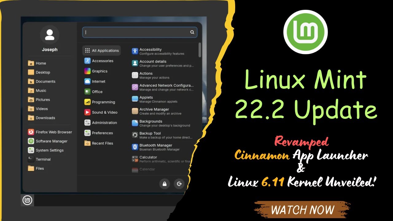 Обновление Linux Mint 22.2: представлен обновленный лаунчер приложений Cinnamon и ядро ​​Linux 6.11!
