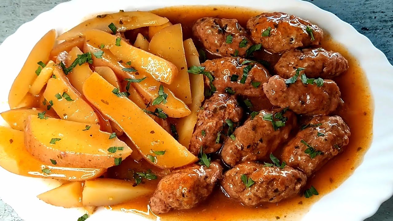¡SIMPLEMENTE puse TODO EN LA SARTÉN! 30 MINUTOS FÁCIL Y RÁPIDA Y LA COMIDA O ALMUERZO ESTÁ HECHA