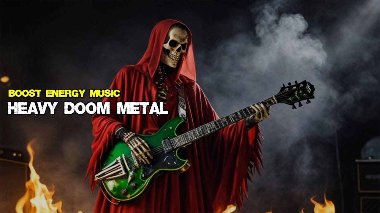 🔥 Fire Spirit : Heavy Doom Metal Instrumental for Boost Energy 🎸🎧