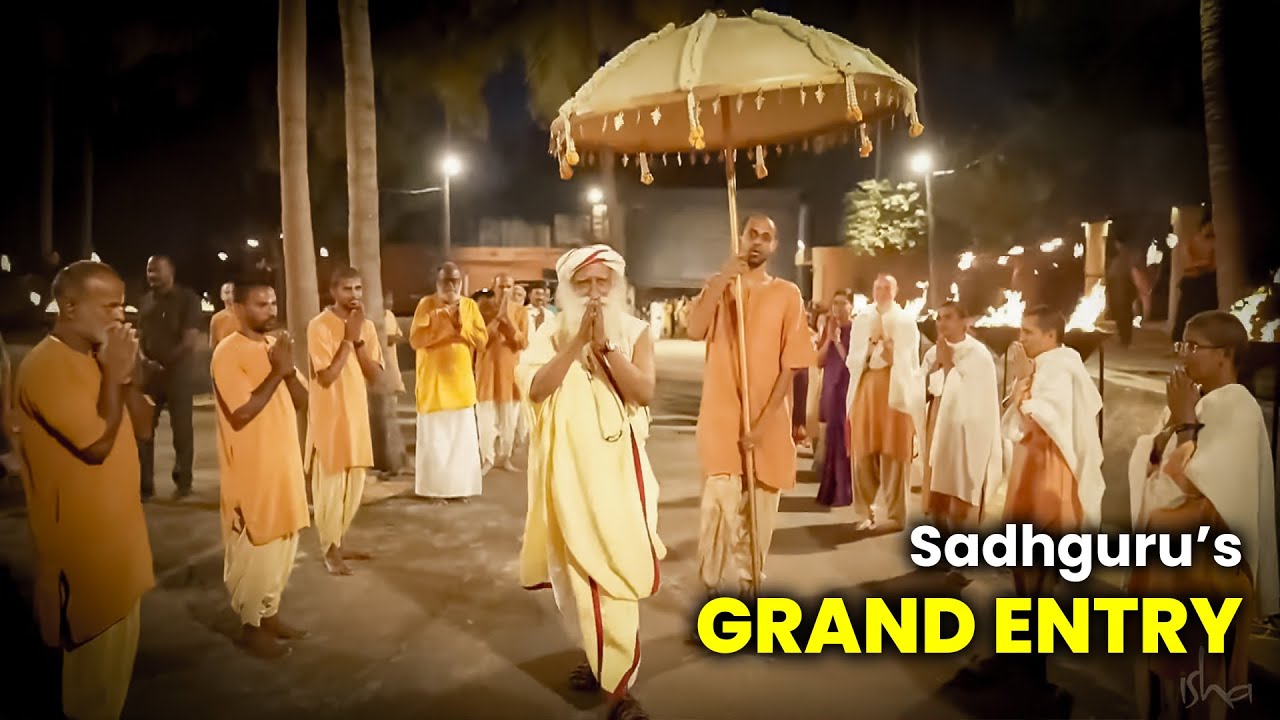 Sadhguru’s GRAND ENTRY to GURU PURNIMA CELEBRATION at Isha Yoga Center
