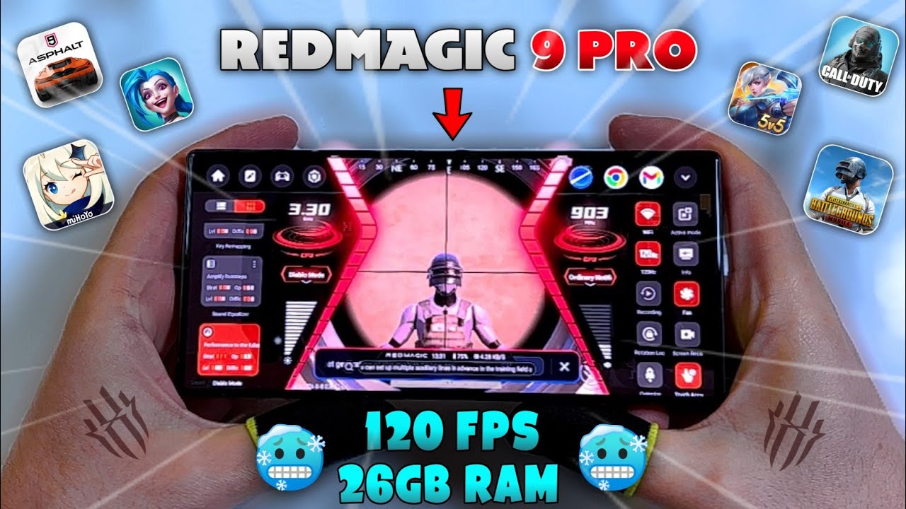 Новый режим DIABLO для REDMAGIC 9 Pro 🔥 | Распаковка + Тестирование игры (MLBB, PUBG MOBILE, CODM...