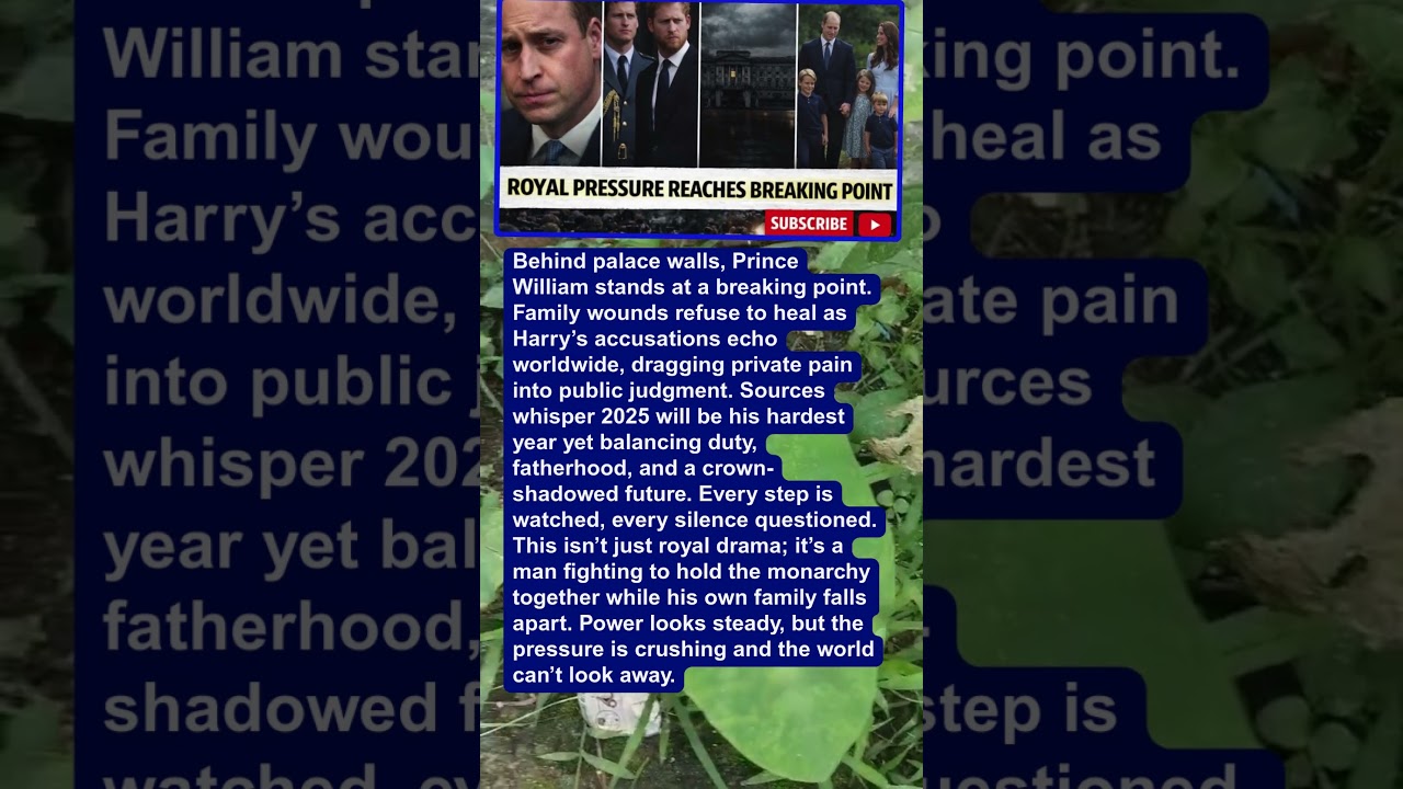 Prince William under fire as family rift and royal pressure explode 