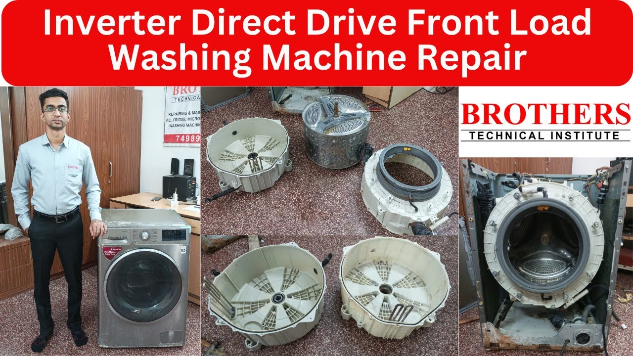 Inverter Direct Drive Washing Machine Front Load Repair - Back Drum, Bearing & Water Seal Change