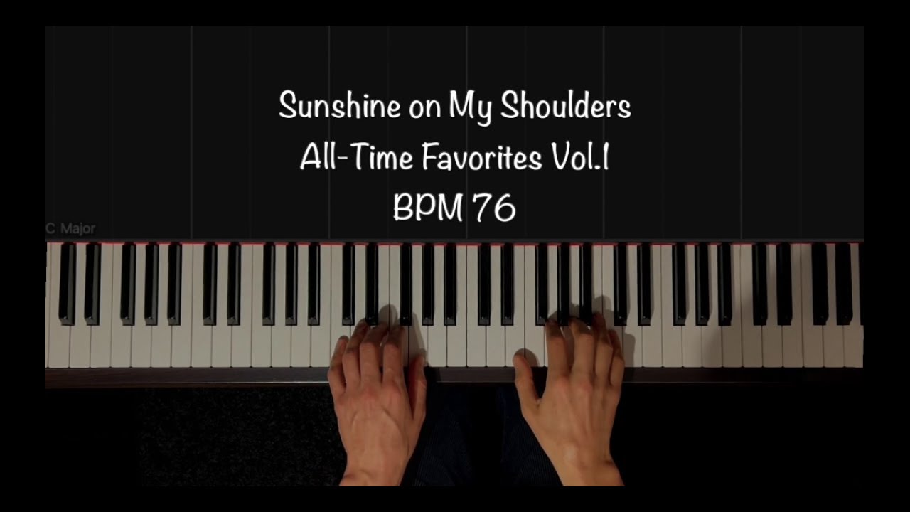 Alfred's Basic Piano - All Time Favorites Vol 1- Sunshine on My Shoulders (Synthesia Piano Tutorial)