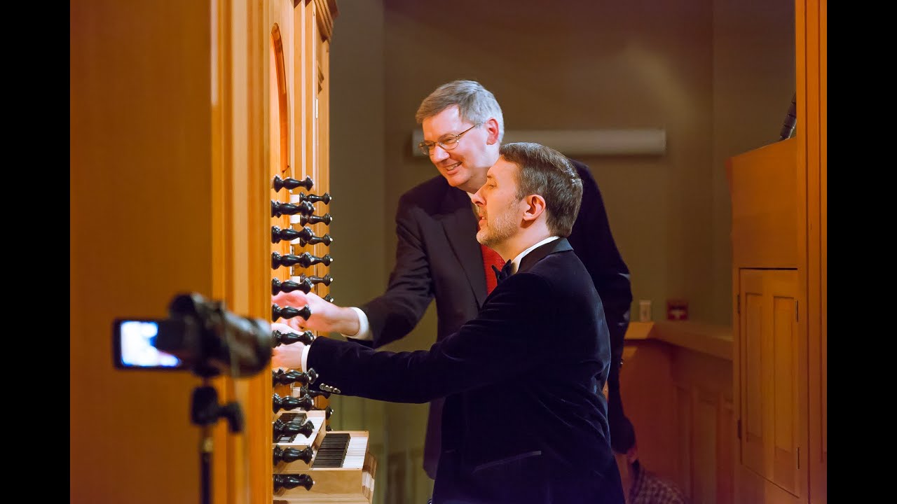 Organist Olivier Latry Improvises at a submitted theme at the University of Notre Dame