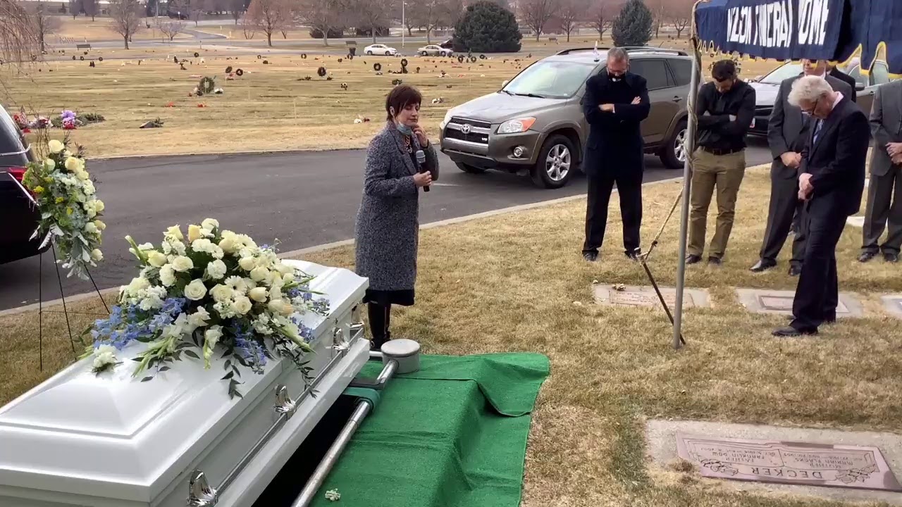 Kenneth Hansen, graveside, 1/9/21