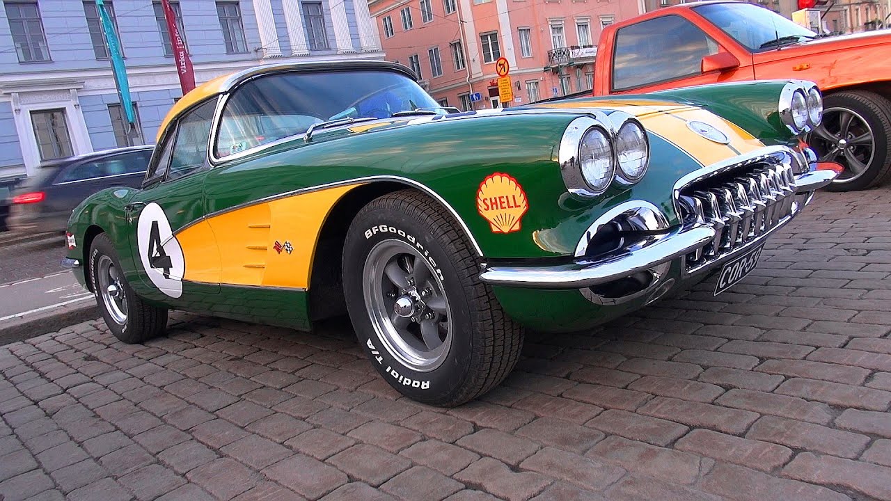 Wrapped C1 Chevrolet Corvette 383 Stroker - Fantastic V8 Sounds!