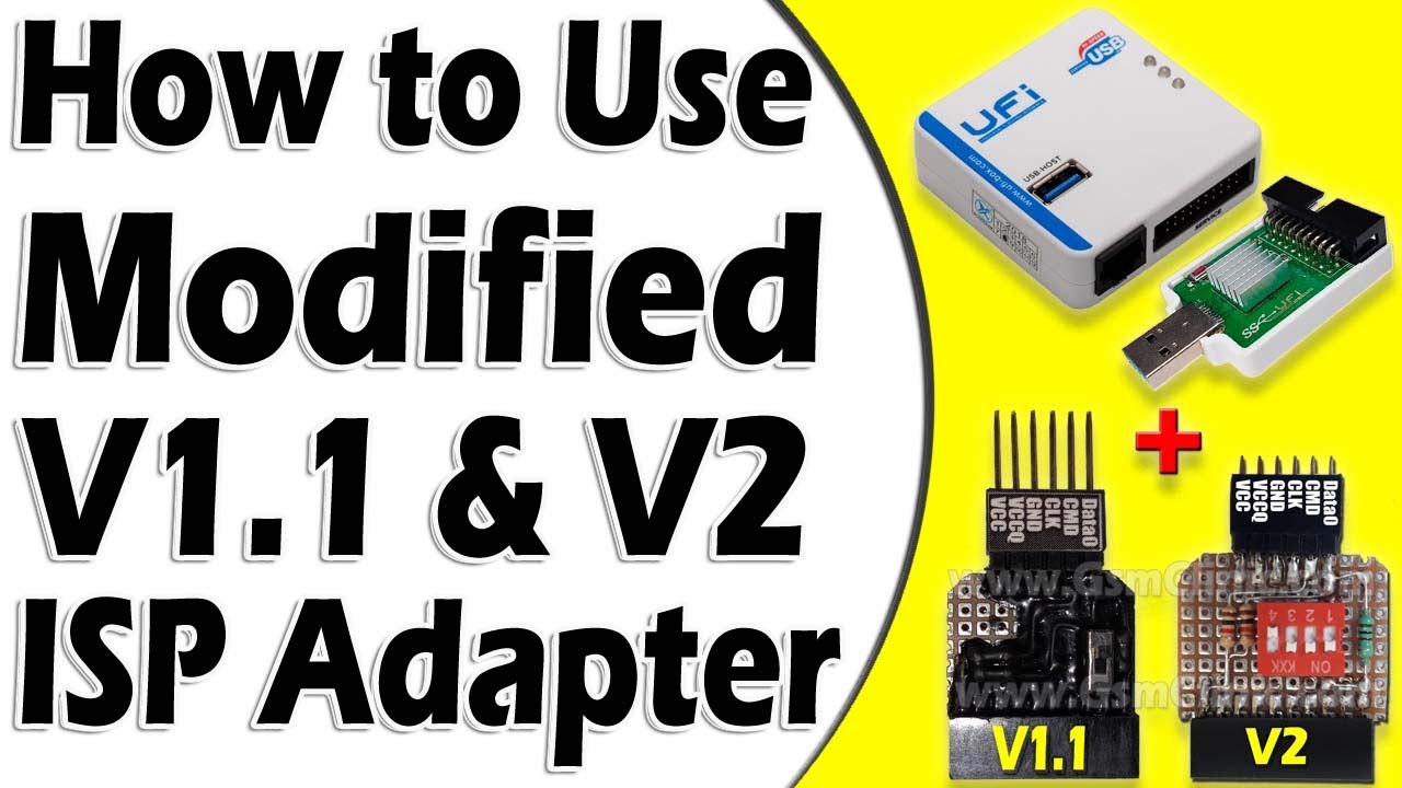 How to use Modified UFi V1.1 + V2 Isp Adaptor | Modified ISP Adapter कैसे स्तमाल करें ?