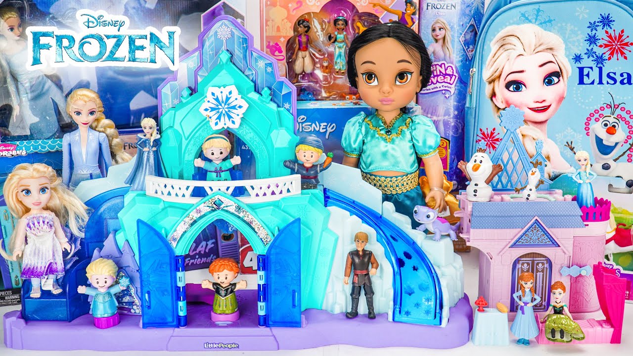 Satisfying Unboxing with Disney Frozen Ice Castle Playset ASMR | Princess Elsa's Blue Palace Toy