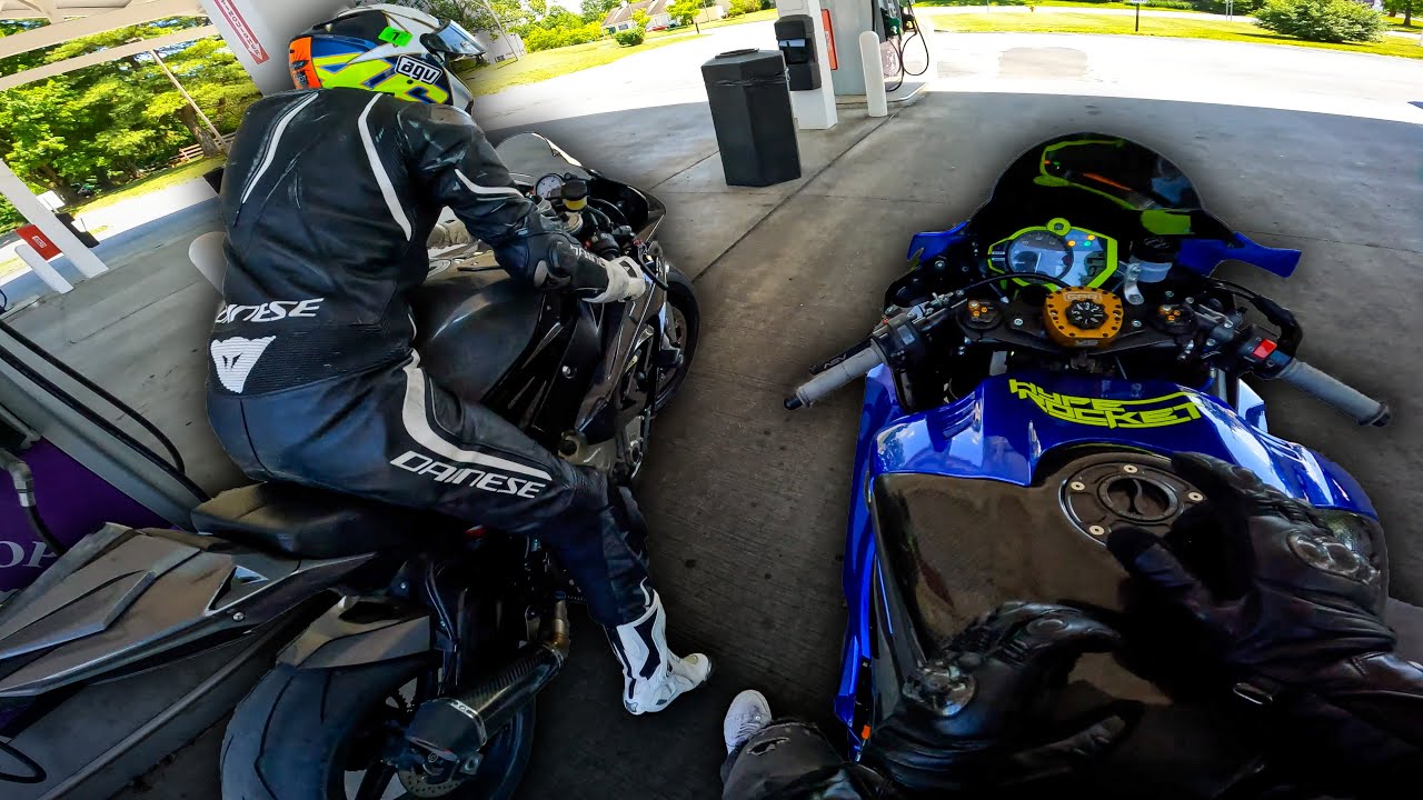 S1000RR & R6 take a backroad cruise...