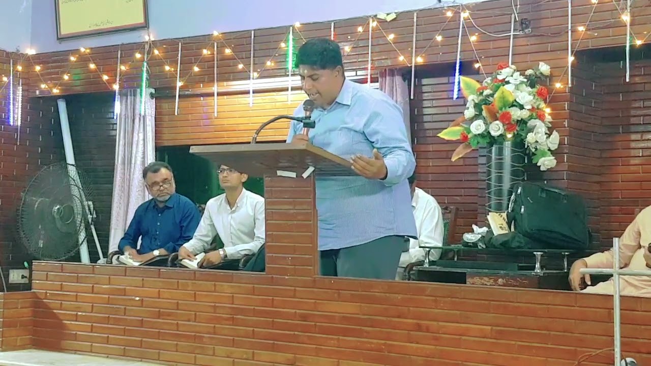 The Salvation army church in night prayer / Message by PS:JAVED