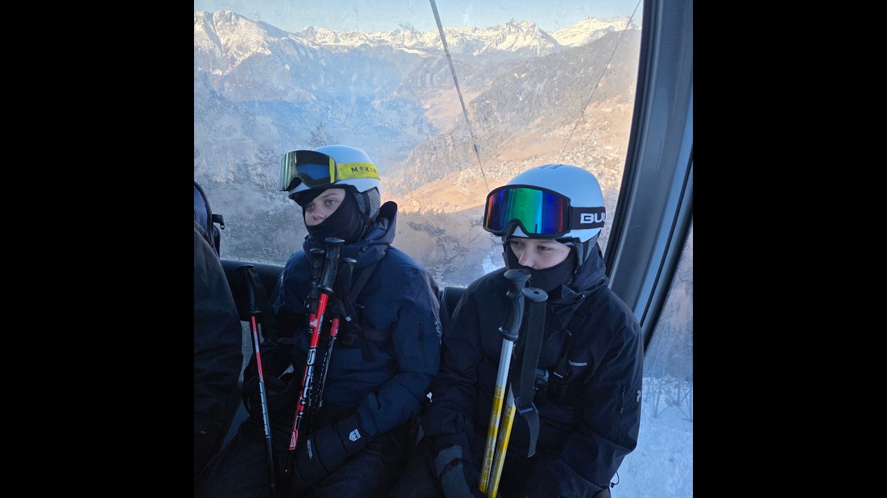 Two Skiers, One Peak - A Journey Through Perspective