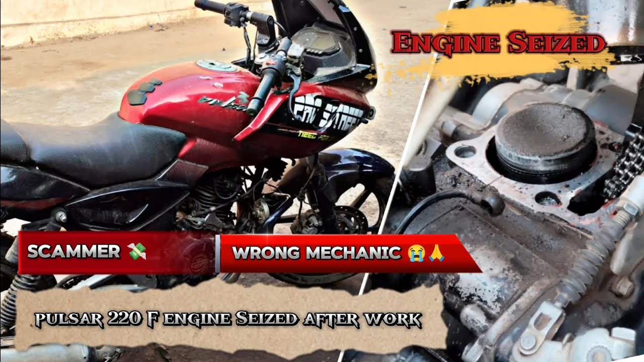Wrong mechanic | Engine Seized after work pulsar 220f@Desire Moto vlogin