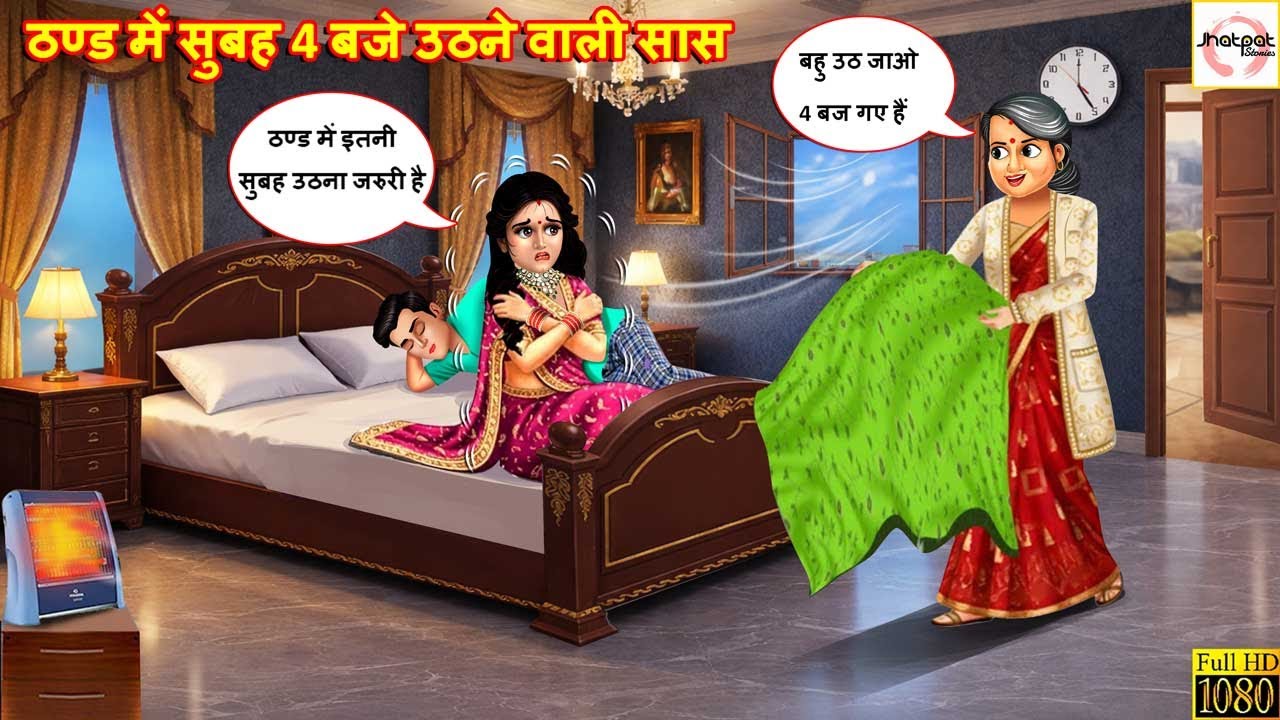 ठंड में सुबह चार बजे उठने वाली सास | Saas Bahu | Hindi Kahani | Moral Stories | Hindi Cartoon |Story