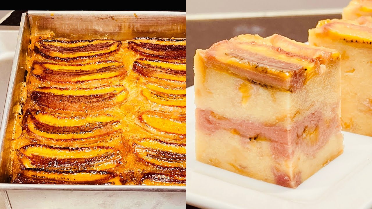 Không cần bột, chỉ chuối và bánh mì đã có món bánh nướng thơm ngon tuyệt vời