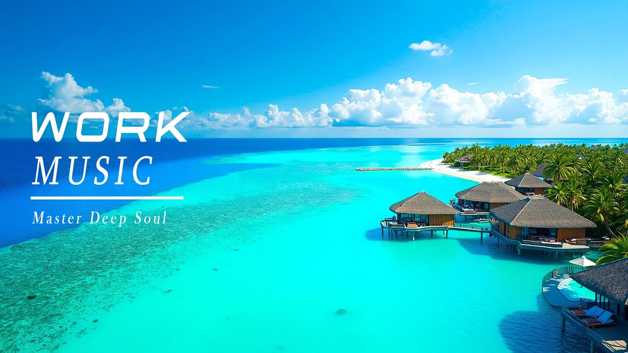 3.5 Hours of Ambient Focus Music | Tropical Beach Vibes | Deep Concentration for Study & Coding