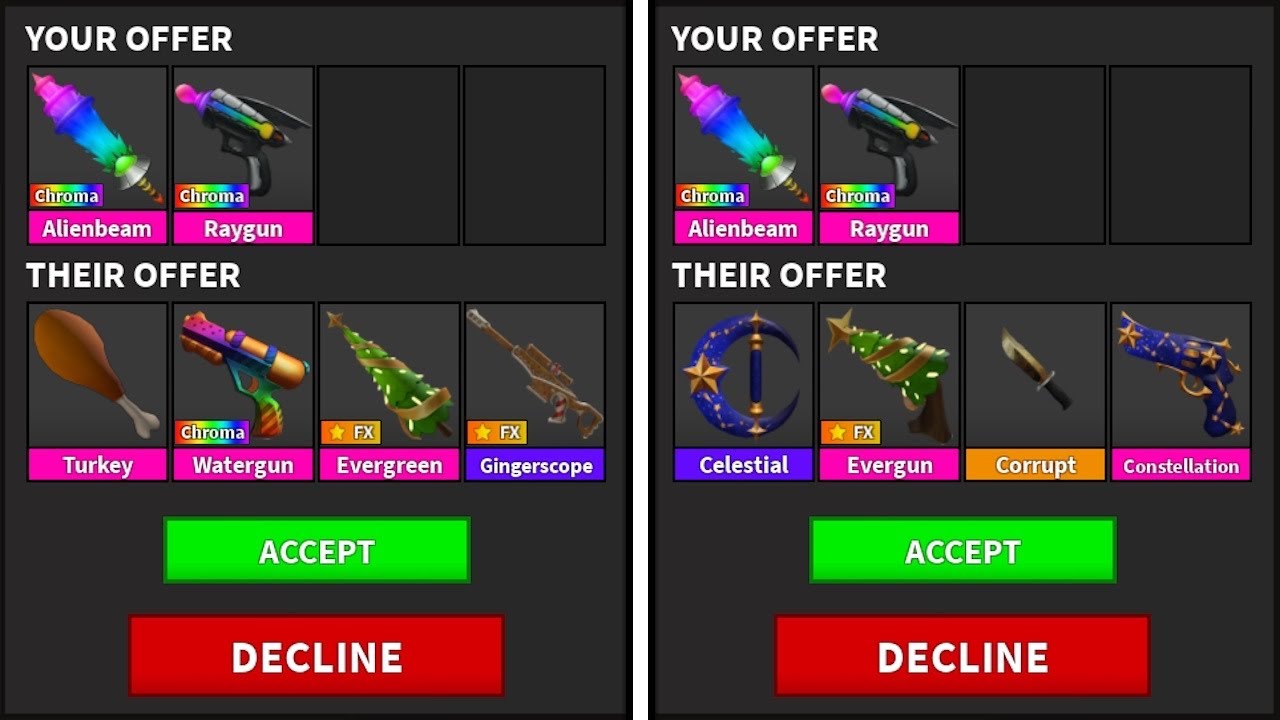 Что люди предлагают за Chroma Raygun! (MM2)