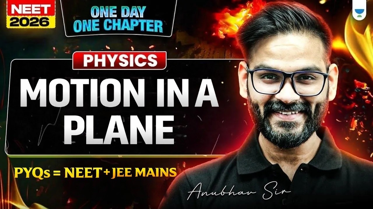 MOTION IN A PLANE | JEE & NEET PYQs | NEET-2026 | Anubhav Sir